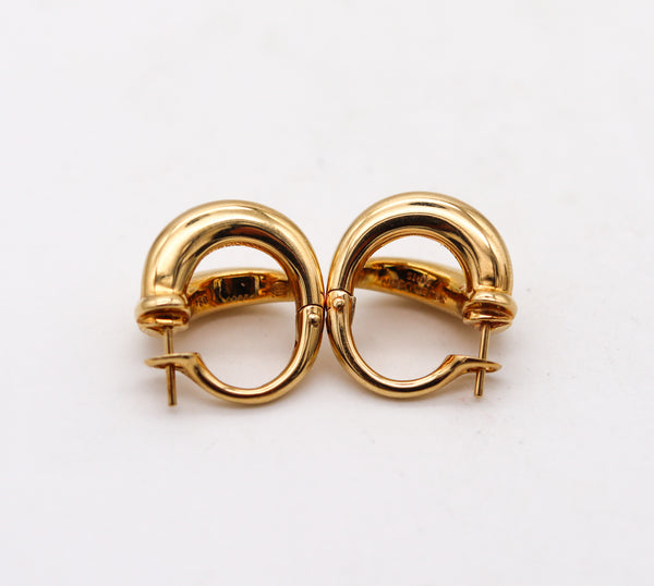 -Mauboussin Paris Double Clips On Earrings In Solid 18Kt Yellow Gold