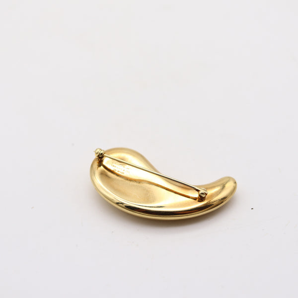 TIFFANY & CO. 1983 Elsa Peretti "Comma" Pendant-Brooch In 18Kt Yellow Gold