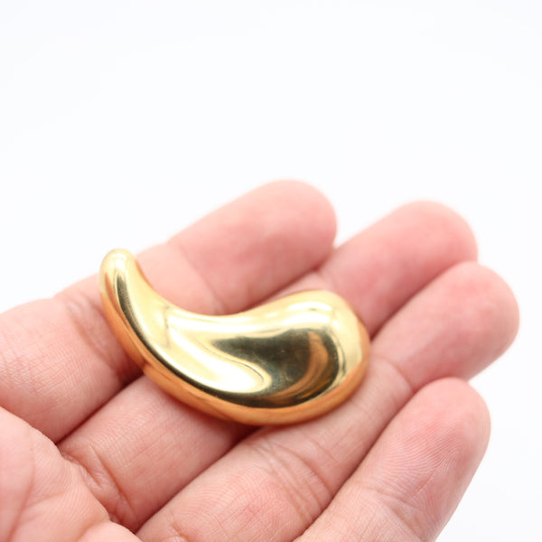 TIFFANY & CO. 1983 Elsa Peretti "Comma" Pendant-Brooch In 18Kt Yellow Gold