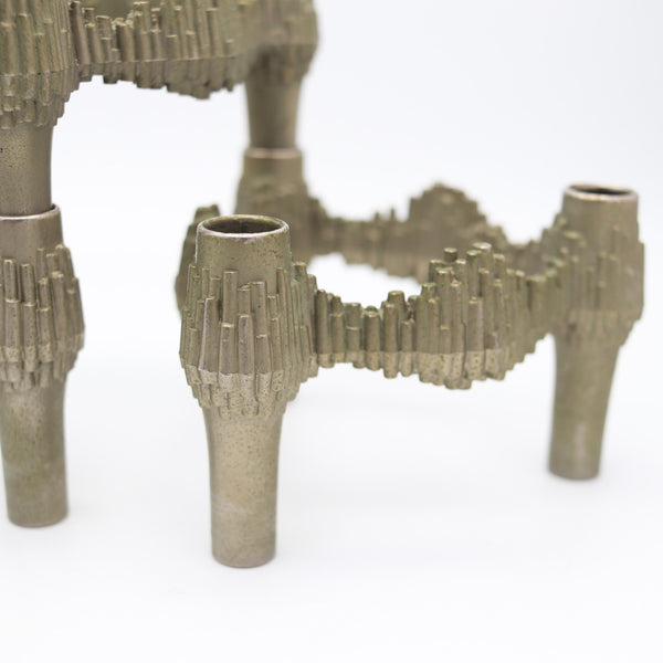 NAGEL QUIST 1960 Germany Set of 3 Stackable Candle-Holders by Caesar Stoffi