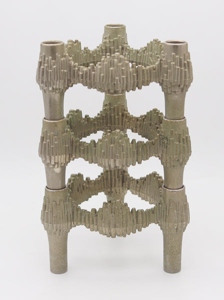 NAGEL QUIST 1960 Germany Set of 3 Stackable Candle-Holders by Caesar Stoffi