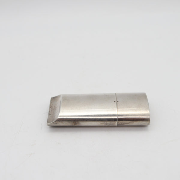 DUNHILL PARIS 1938 Art Deco Rare Multi Functional Lighter-Compass-Whistle In .925 Sterling Silver