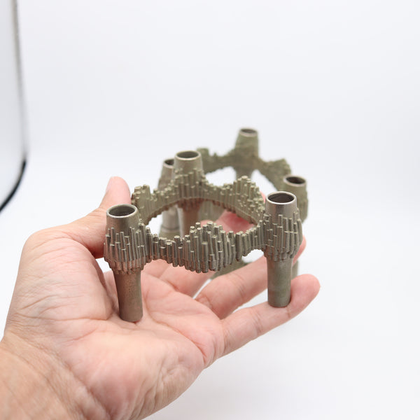 NAGEL QUIST 1960 Germany Set of 3 Stackable Candle-Holders by Caesar Stoffi
