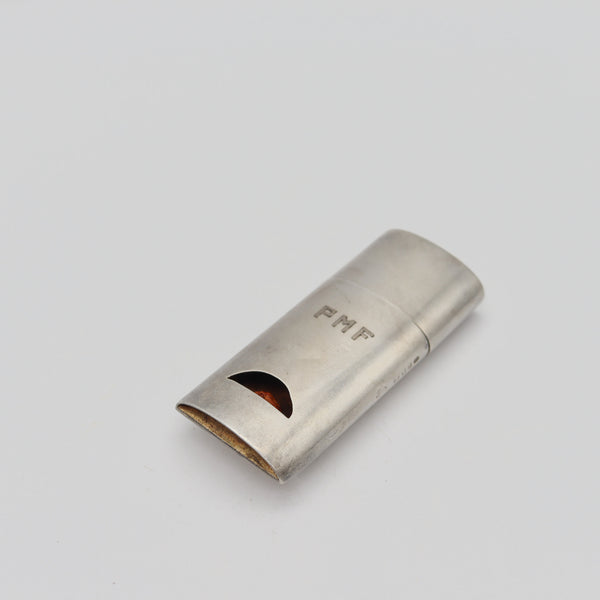 DUNHILL PARIS 1938 Art Deco Rare Multi Functional Lighter-Compass-Whistle In .925 Sterling Silver