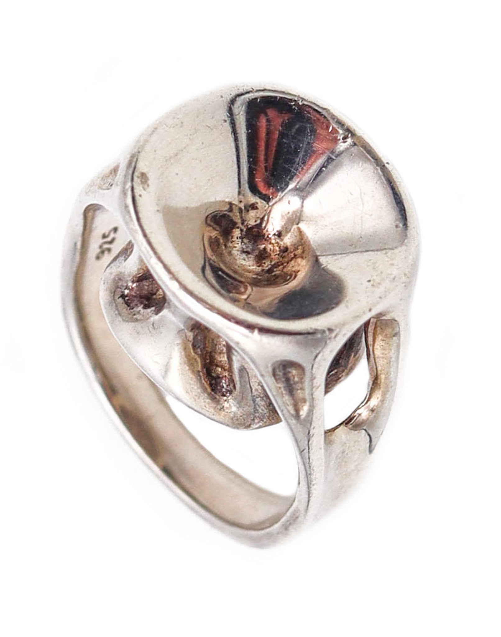 -Tiffany & Co. 1985 Elsa Peretti Rare Sculptural freeform Ring In .925 Sterling Silver
