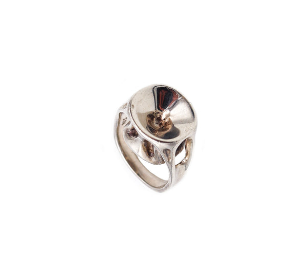 -Tiffany & Co. 1985 Elsa Peretti Rare Sculptural freeform Ring In .925 Sterling Silver