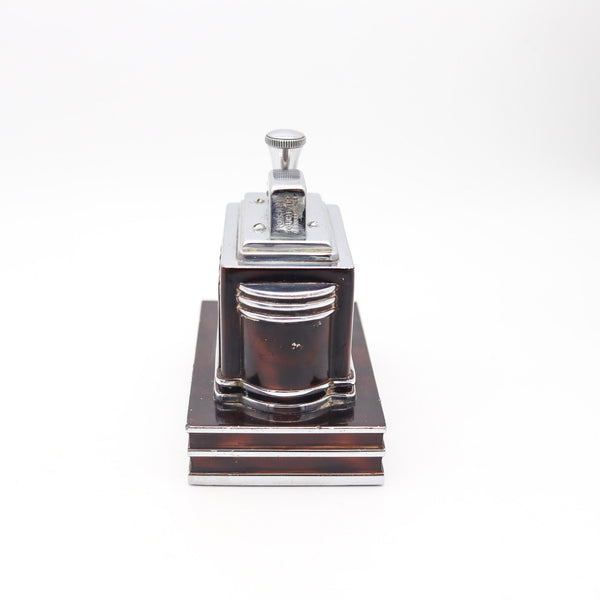 RONSON 1938 Art Deco Machine Age Lacquered Deluxe Classic Touch Tip Lighter