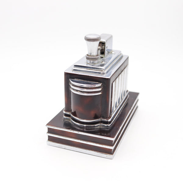 RONSON 1938 Art Deco Machine Age Lacquered Deluxe Classic Touch Tip Lighter