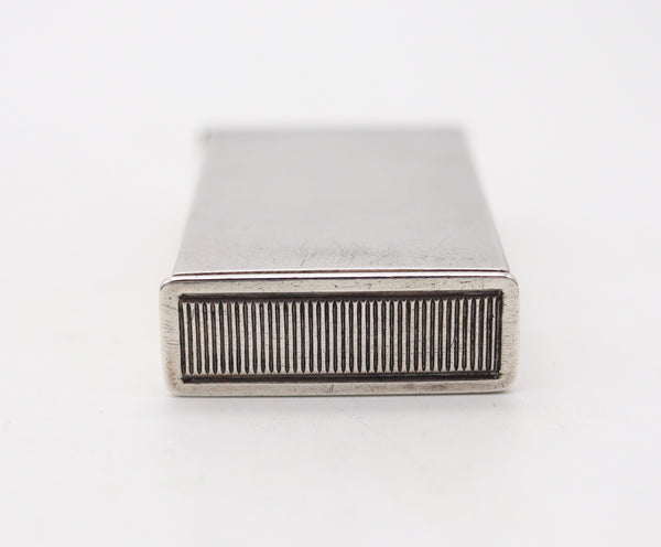 GEORGE WILKINSON 1890 London Mechanical Vesta Matches Box In .925 Sterling