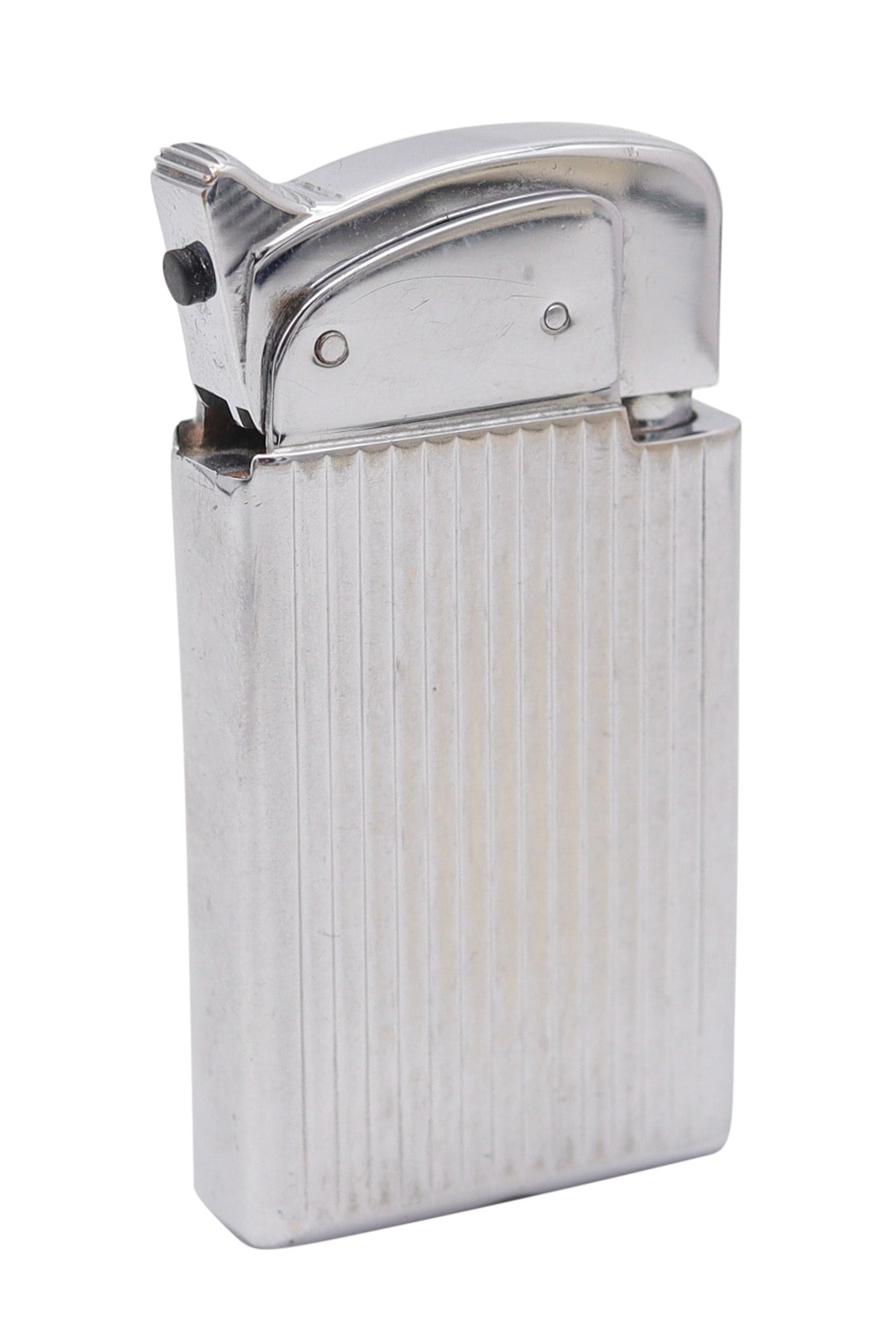THORENS 1953 Masterpiece Pocket Petrol Lighter In Polished Chromed Steel