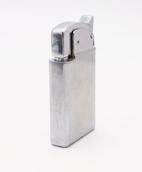 THORENS 1953 Masterpiece Pocket Petrol Lighter In Polished Chromed Steel