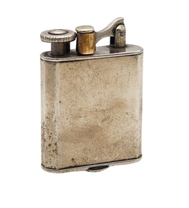 PALL-MALL 1926 Le Mondial Swiss Petrol Pocket Lighter In Chromed Steel