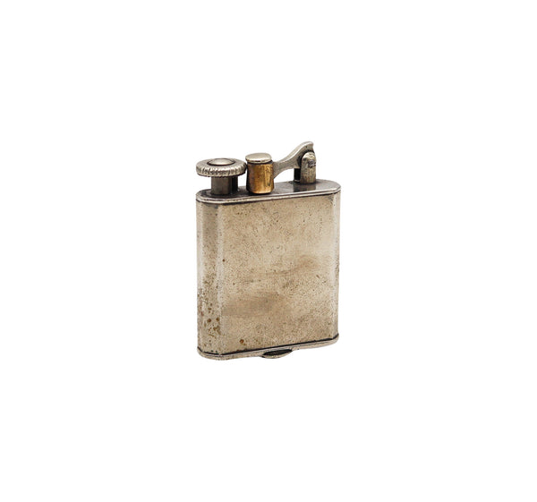 PALL-MALL 1926 Le Mondial Swiss Petrol Pocket Lighter In Chromed Steel