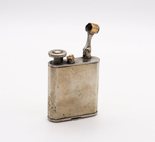 PALL-MALL 1926 Le Mondial Swiss Petrol Pocket Lighter In Chromed Steel