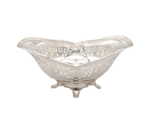 TIFFANY & CO. 1907 John C. Moore Four-Legged Nut Dish In .925 Sterling Silver