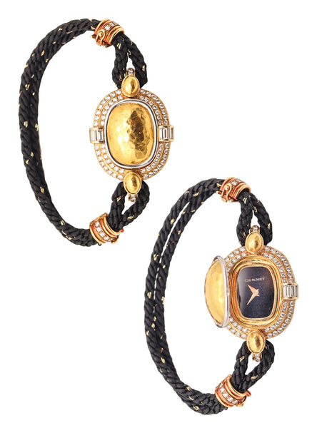 CHAUMET Paris Concealed Lady Wristwatch In 18Kt Gold With 1.82 Cwt. VS Diamonds