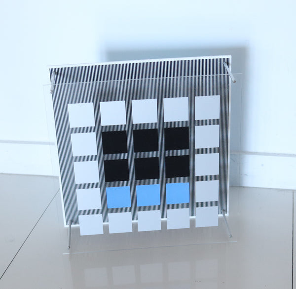 JESUS SOTO 1979 Edition 100/110 Op-Art Sculpture Silkscreen Plexiglass & Steel