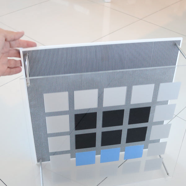 JESUS SOTO 1979 Edition 100/110 Op-Art Sculpture Silkscreen Plexiglass & Steel