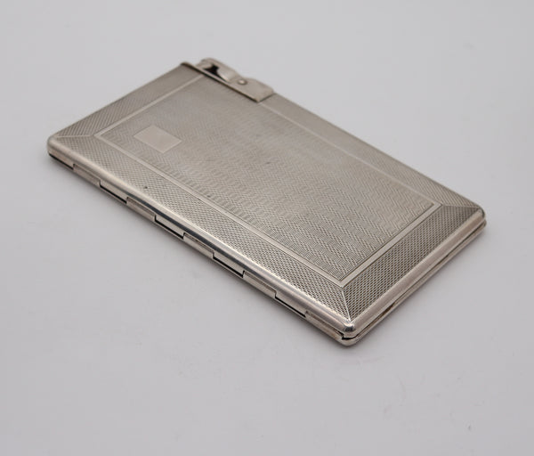 MYLFLAM ENGLAND Dublin 1949 Compendium Lighter Case In .925 Sterling Silver