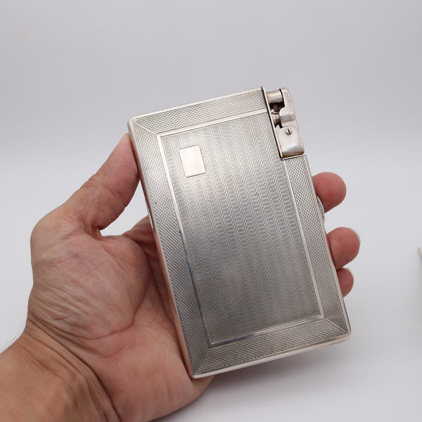 MYLFLAM ENGLAND Dublin 1949 Compendium Lighter Case In .925 Sterling Silver