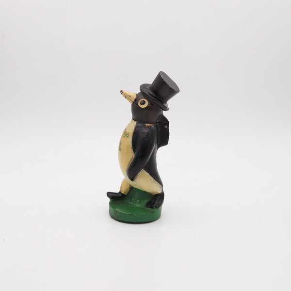 WILLIE KOOL 1938 The Penguin Figural Bar And Table-Desk Petrol Lighter