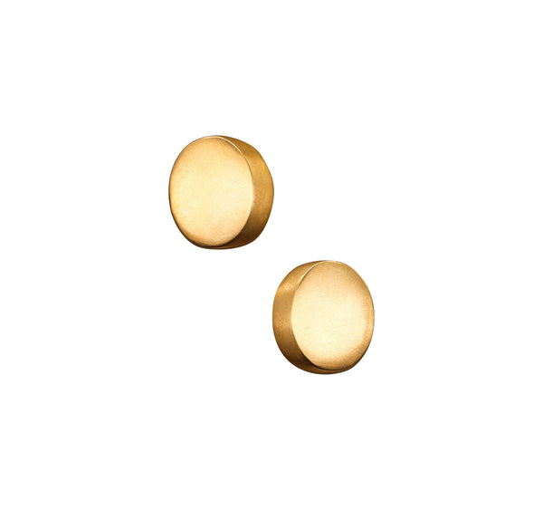 -Claude Chavent Paris Geometric Oval Earrings In Sterling With 18Kt Gold Vermeil