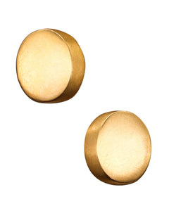 -Claude Chavent Paris Geometric Oval Earrings In Sterling With 18Kt Gold Vermeil