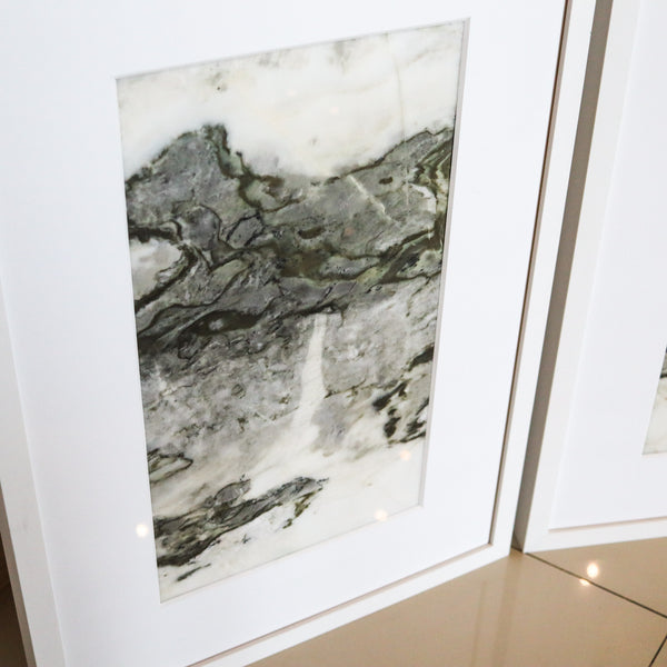 DREAM STONES 2007 China Diptych Shih-Hua Art Landscape Framed