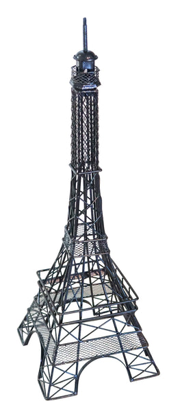 TOUR EIFFEL 1935 French Decorative Tall Tower Sculpture In Painted Steel