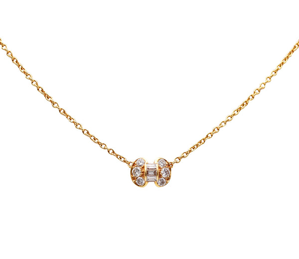 VAN CLEEF & ARPELS Paris Necklace In 18Kt Yellow Gold With VS Diamonds