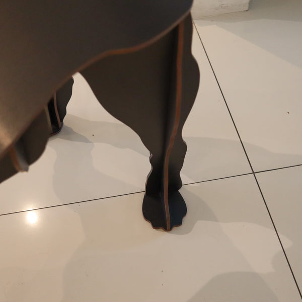 DOG-SHAPED Table An Unusual Modernist Side-Table Accent in Black Plywood