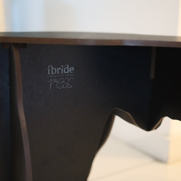 DOG-SHAPED Table An Unusual Modernist Side-Table Accent in Black Plywood