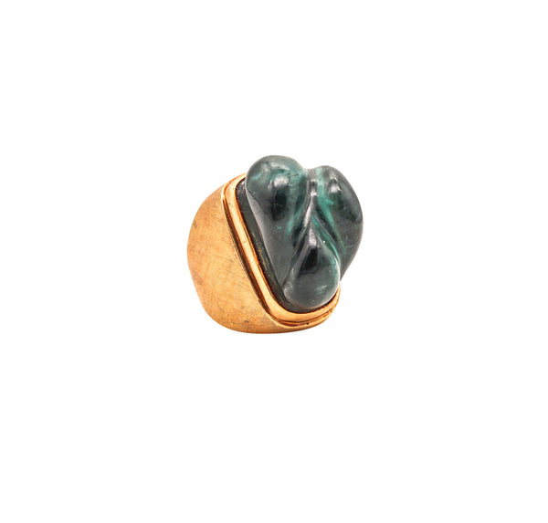 BURLE MARX 1970 Forma Livre Cocktail Ring In 18Kt Gold With Tourmaline