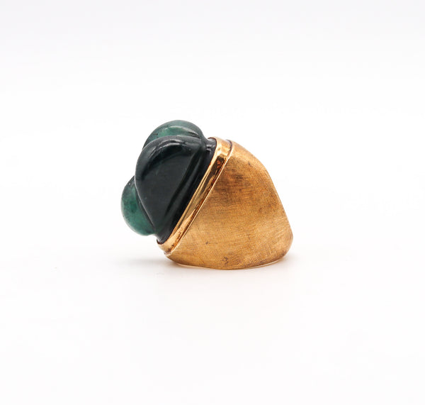 BURLE MARX 1970 Forma Livre Cocktail Ring In 18Kt Gold With Tourmaline