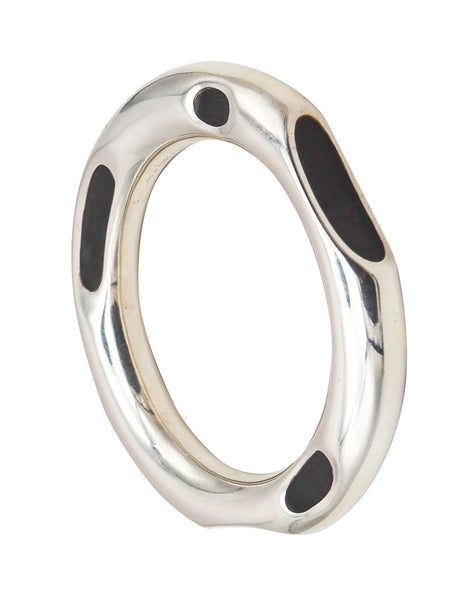 TIFFANY & CO. Frank Gehry Geometric Bangle Bracelet In .925 Sterling Silver