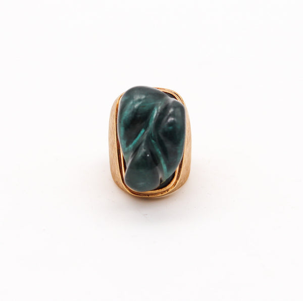 BURLE MARX 1970 Forma Livre Cocktail Ring In 18Kt Gold With Tourmaline