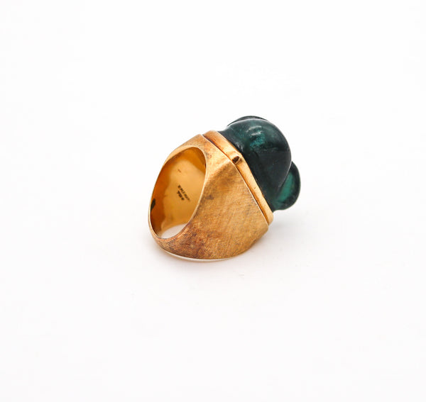 BURLE MARX 1970 Forma Livre Cocktail Ring In 18Kt Gold With Tourmaline