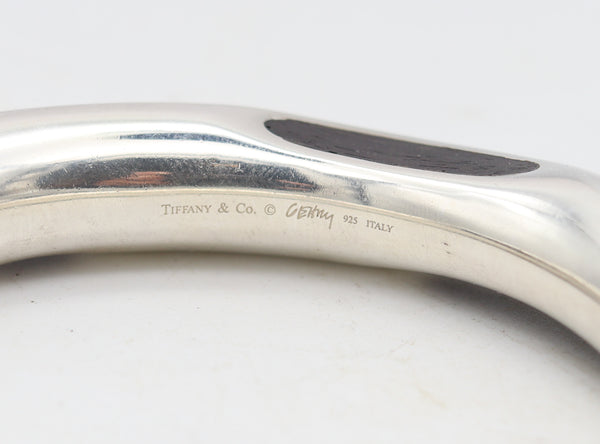 TIFFANY & CO. Frank Gehry Geometric Bangle Bracelet In .925 Sterling Silver