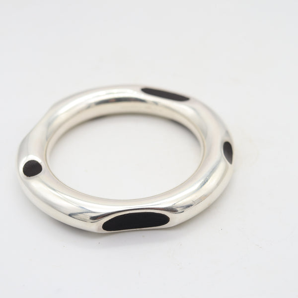 TIFFANY & CO. Frank Gehry Geometric Bangle Bracelet In .925 Sterling Silver
