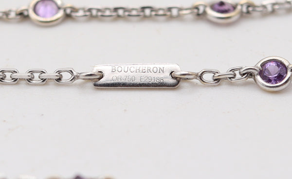 BOUCHERON Paris Exquises Confidences Necklace In 18Kt Gold Sapphires & Diamonds