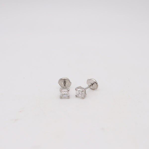 TIFFANY & CO. Gia Certified 2.01 Cwt D VVS-1 Diamonds Studs Earrings In Platinum