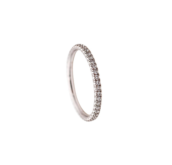 CARTIER Modern Eternity Band Ring In 18Kt White Gold With 44 VVS Diamonds