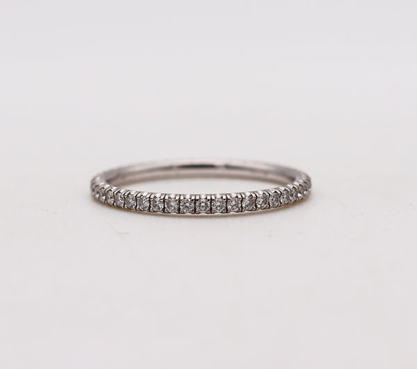 CARTIER Modern Eternity Band Ring In 18Kt White Gold With 44 VVS Diamonds