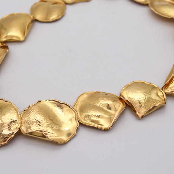 TIFFANY & CO. 1979 By Angela Cummings Petals Necklace in 18Kt Yellow Gold