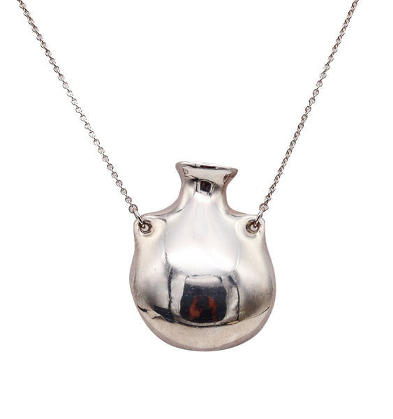 TIFFANY & CO. By Elsa Peretti Medium Freeform Open Bottle Necklace In 925 Sterling
