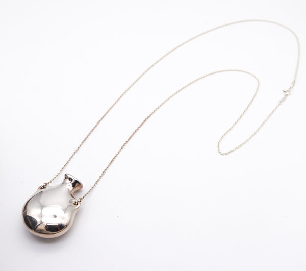 TIFFANY & CO. By Elsa Peretti Medium Freeform Open Bottle Necklace In 925 Sterling
