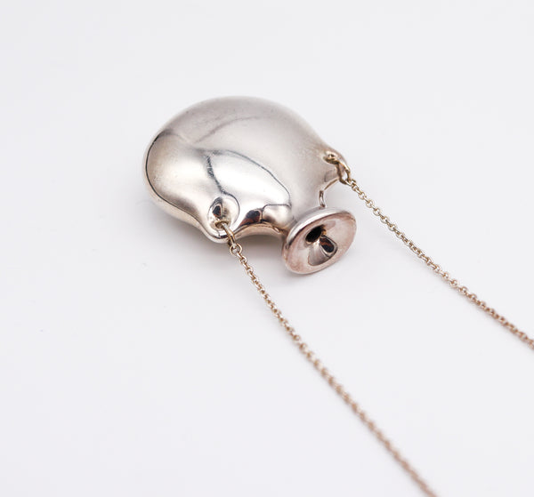TIFFANY & CO. By Elsa Peretti Medium Freeform Open Bottle Necklace In 925 Sterling