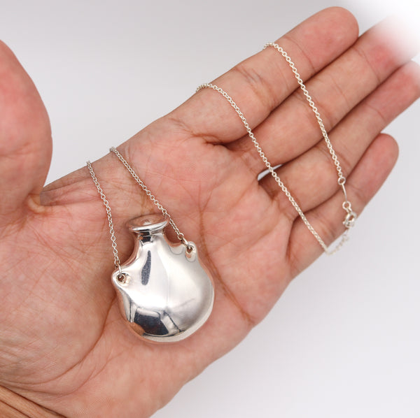 TIFFANY & CO. By Elsa Peretti Medium Freeform Open Bottle Necklace In 925 Sterling