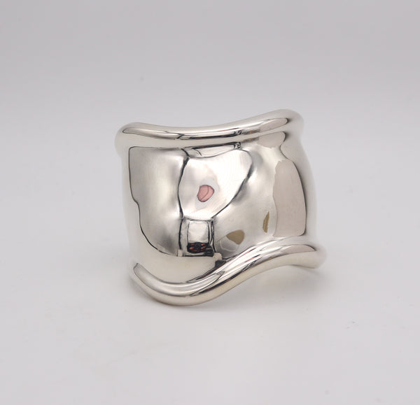 TIFFANY & CO. 1978 By Elsa Peretti Medium Right Bone Cuff In Sterling Silver