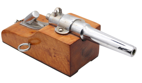 FRENCH 1930-35 Art Deco Display Desk Battery Cannon In Steel